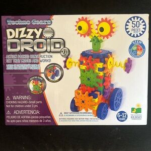 NWB Techno Gears Dizzy Droid 2.0 50+ Piece STEM Toy 6-12 yr olds